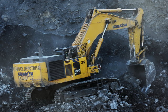 Рекорд на экскаваторе Komatsu PC1250 по итогам соревнований в СУЭК
